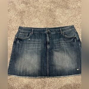 Apt. 9 Blue Faded Denim Mini Skirt